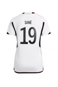 Tyskland Leroy Sane #19 Fotballdrakt Hjemme Klær Dame VM 2022 Korte ermer